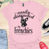 Easily distracted by frenchies - V13 - The Portrait T-Shirt